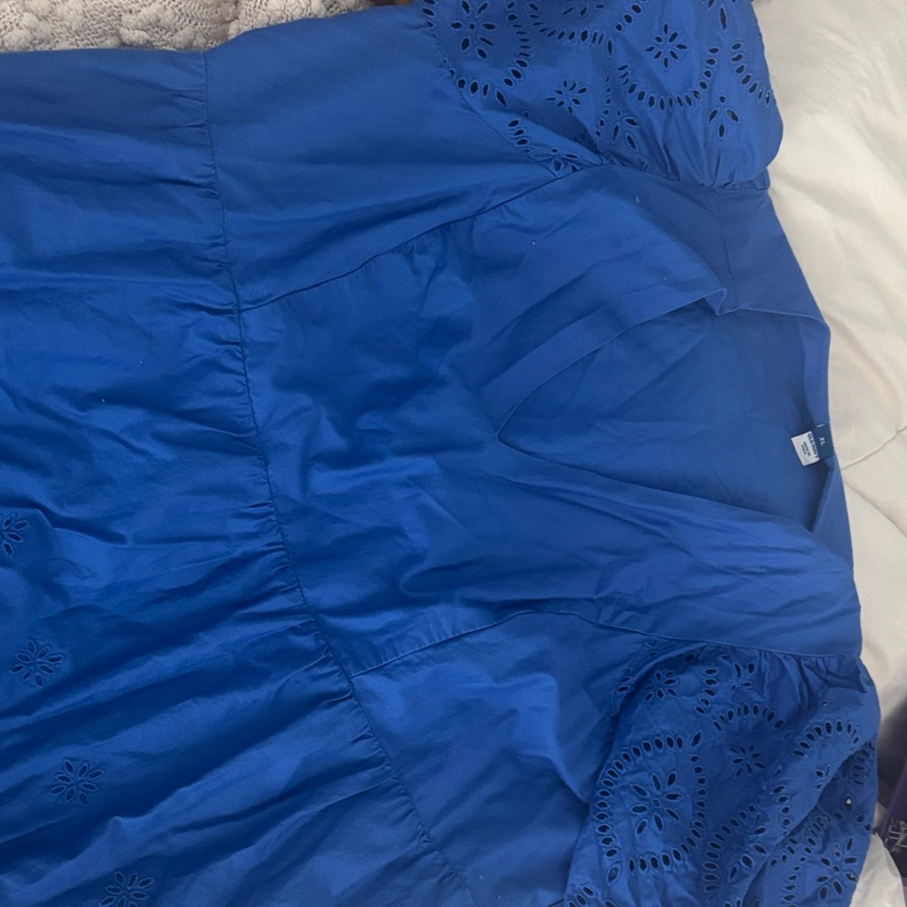 Old Navy Blue Eyelet Dress